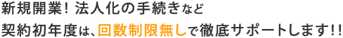 新規開業！ 法人化の手続きなど