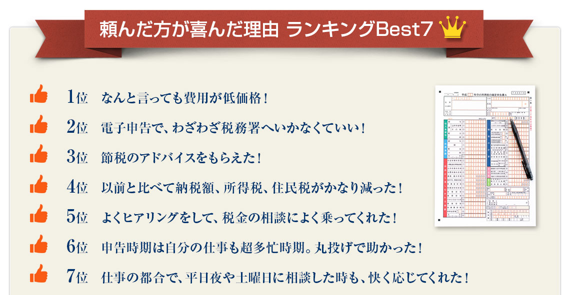 選んだ方が喜んだ理由 ランキングベスト7